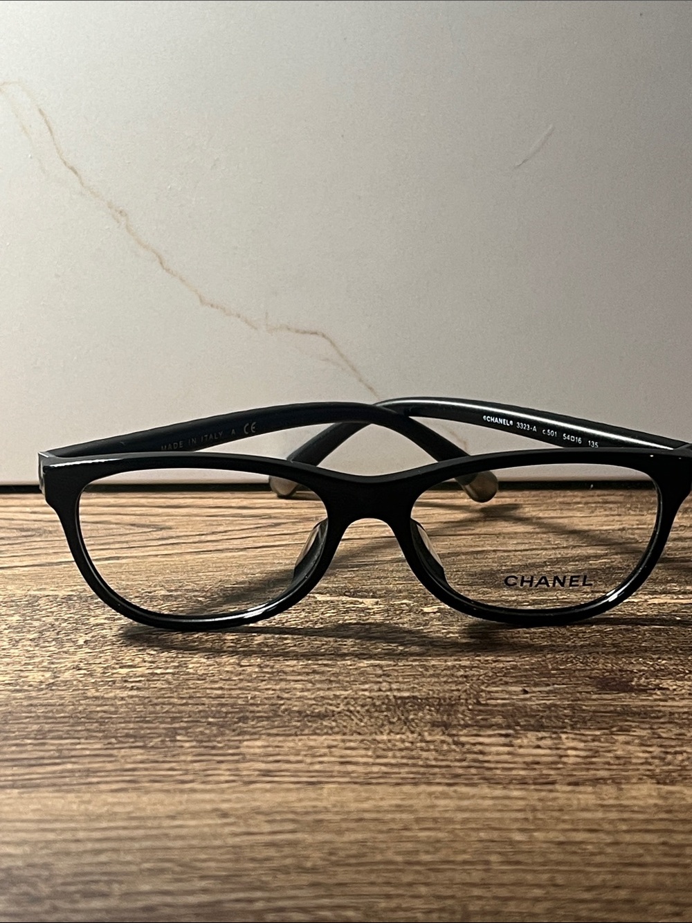 Qu’authenticité CHANEL Optical Frames with quilted temples 3323-A c.501